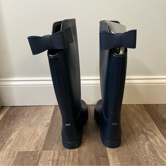 Brand new Adriana New York Navy Blue High Shaft Rainboots w/Org Box - Picture 4 of 9